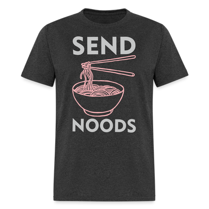 Send Noods T-Shirt (Noodles or Nudes) - heather black