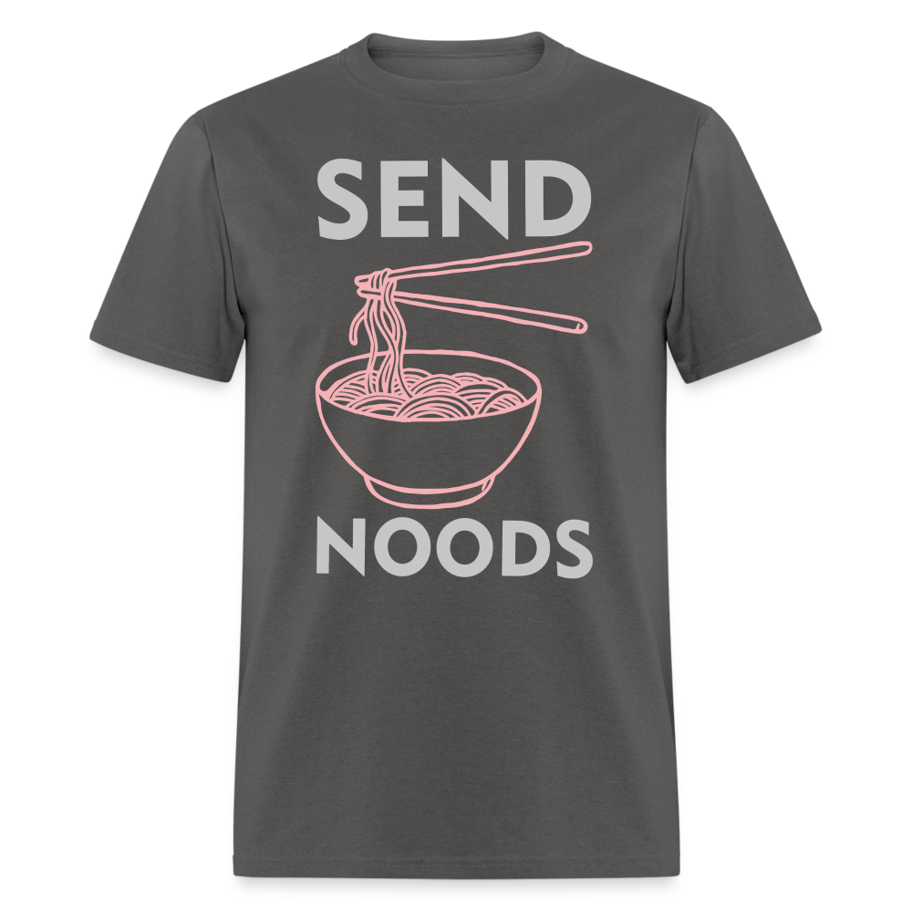 Send Noods T-Shirt (Noodles or Nudes) - charcoal
