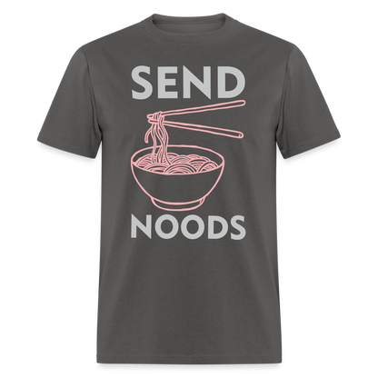 Send Noods T-Shirt (Noodles or Nudes) - charcoal