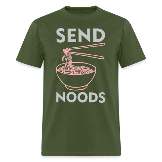 Send Noods T-Shirt (Noodles or Nudes) - military green
