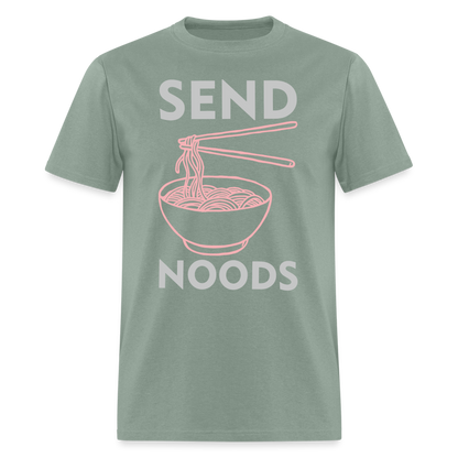 Send Noods T-Shirt (Noodles or Nudes) - sage