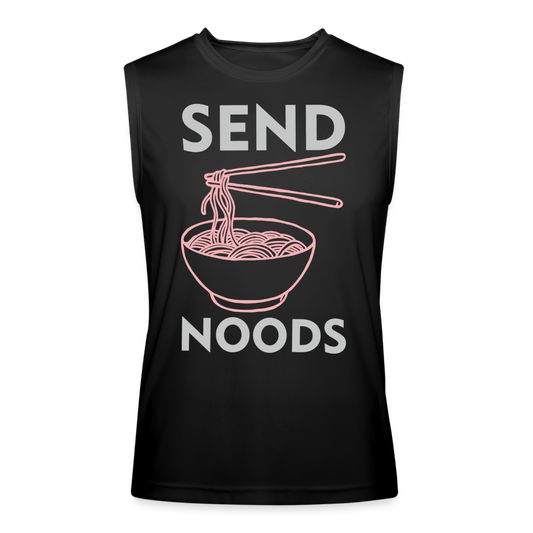 Send Noods Men’s Performance Sleeveless Shirt (Send Nudes) - black
