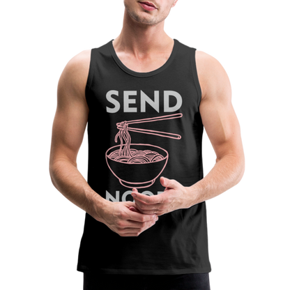 Send Noods Men’s Premium Tank Top (Send Nudes) - black