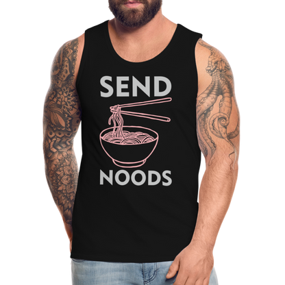 Send Noods Men’s Premium Tank Top (Send Nudes) - black