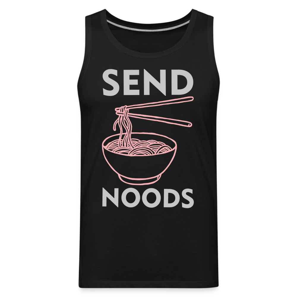 Send Noods Men’s Premium Tank Top (Send Nudes) - black