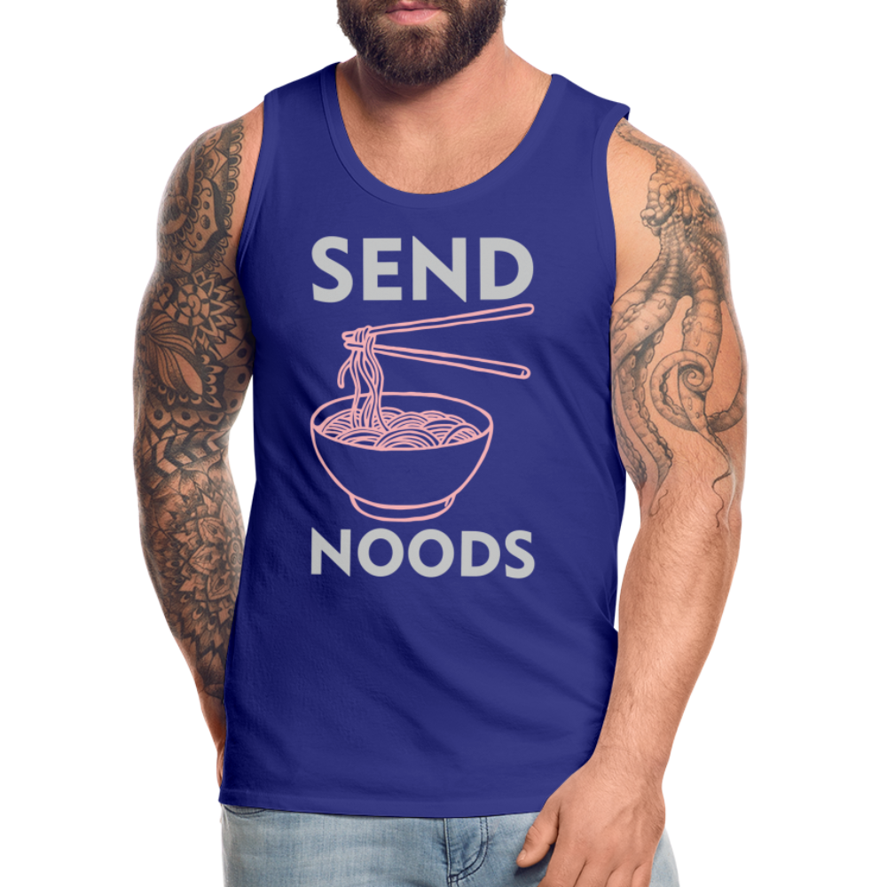 Send Noods Men’s Premium Tank Top (Send Nudes) - royal blue