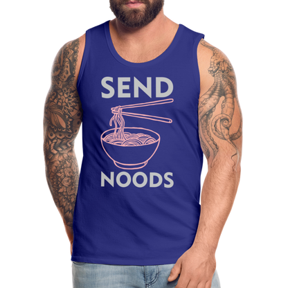 Send Noods Men’s Premium Tank Top (Send Nudes) - royal blue