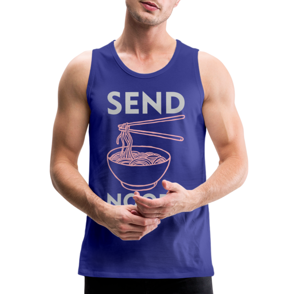 Send Noods Men’s Premium Tank Top (Send Nudes) - royal blue