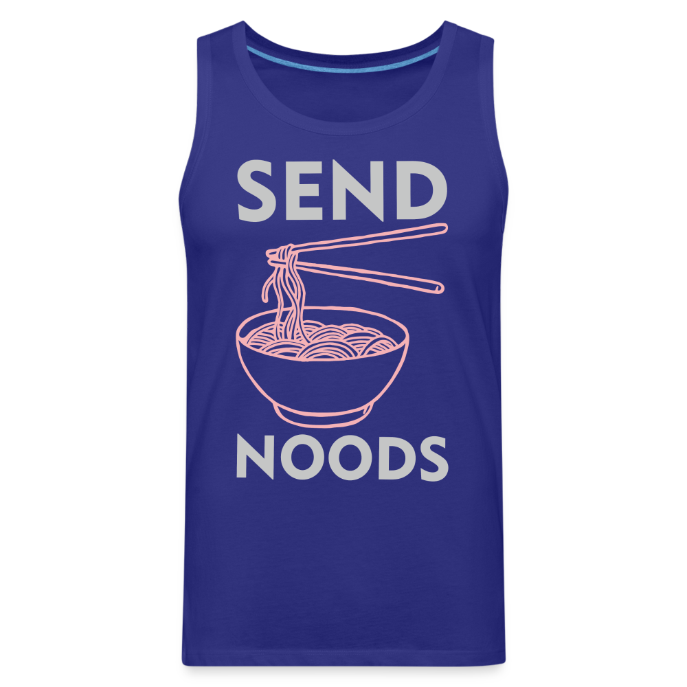 Send Noods Men’s Premium Tank Top (Send Nudes) - royal blue