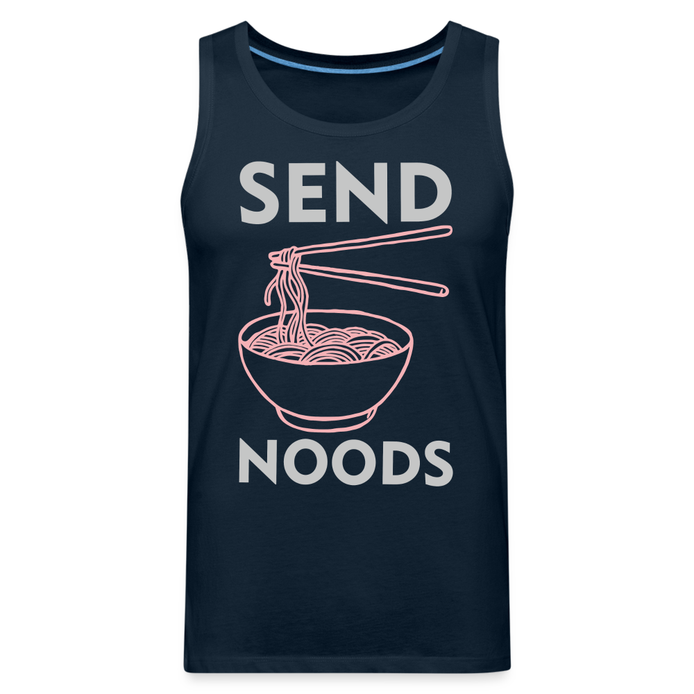 Send Noods Men’s Premium Tank Top (Send Nudes) - deep navy