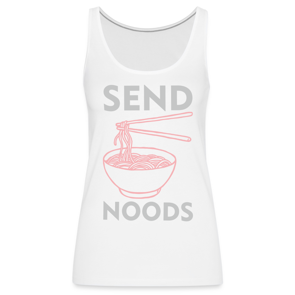 Send Noods Women’s Premium Tank Top (Send Nudes) - white