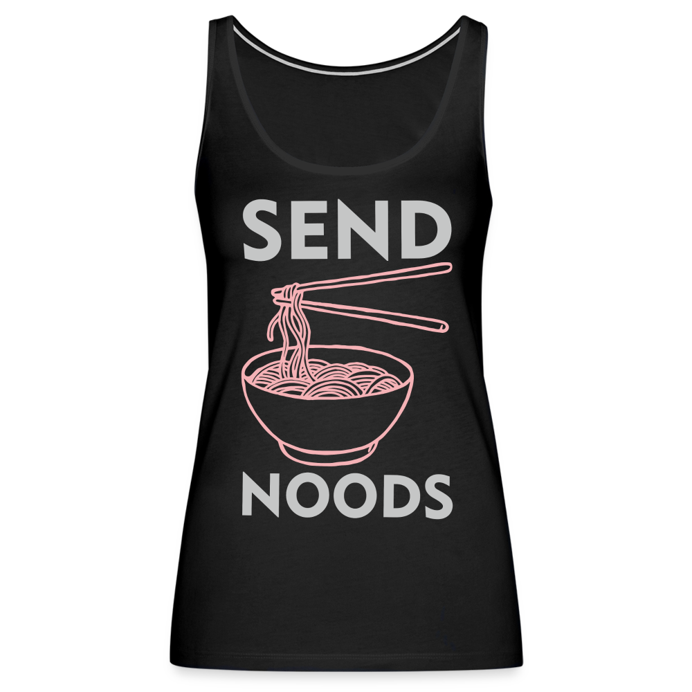 Send Noods Women’s Premium Tank Top (Send Nudes) - black