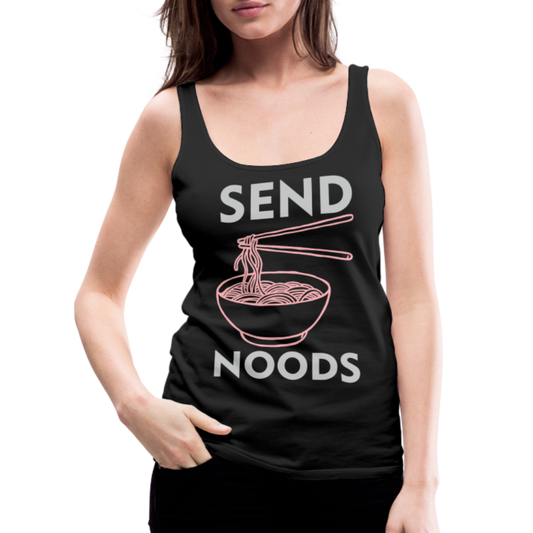 Send Noods Women’s Premium Tank Top (Send Nudes) - black