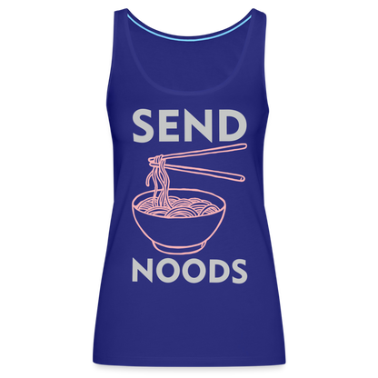 Send Noods Women’s Premium Tank Top (Send Nudes) - royal blue
