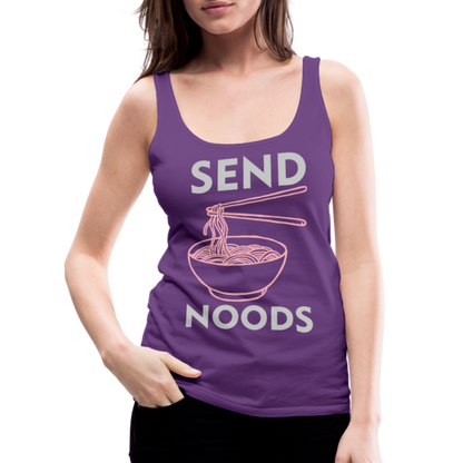 Send Noods Women’s Premium Tank Top (Send Nudes) - purple