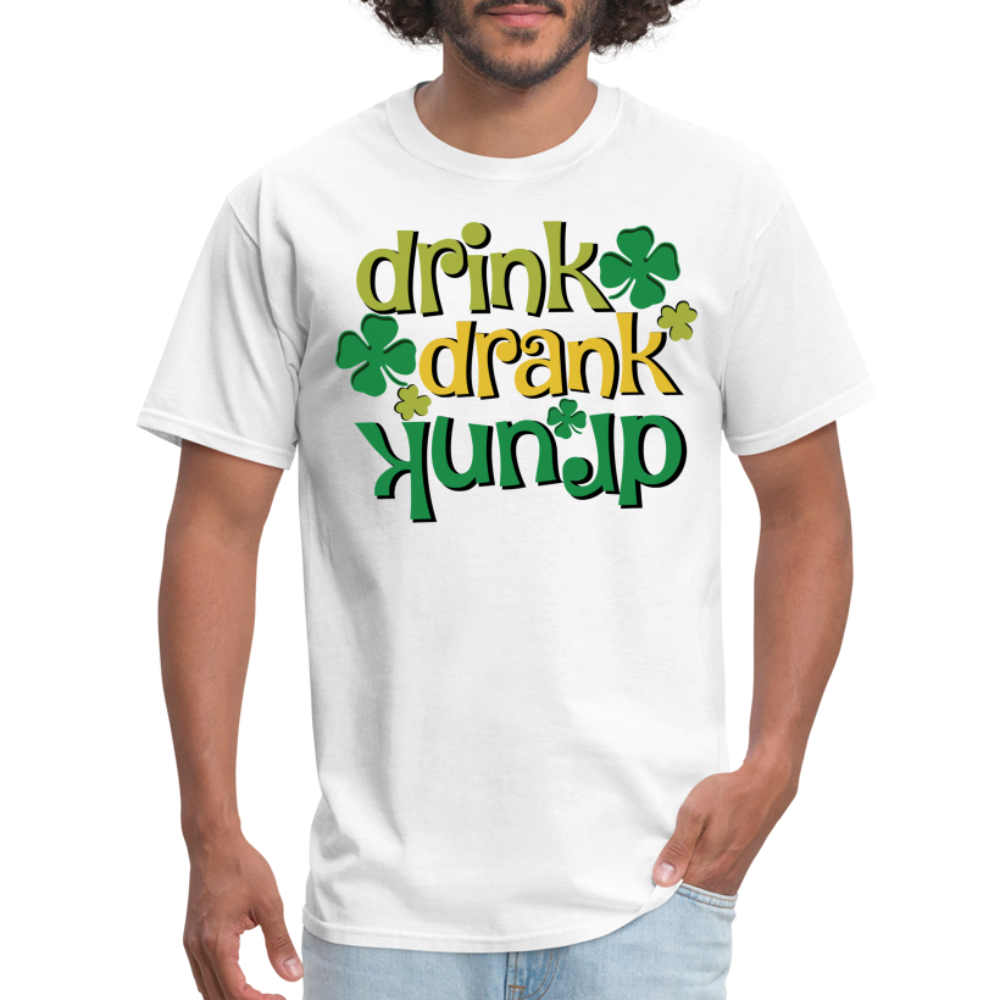 Drink Drank Drunk T-Shirt (St Patrick's) - white