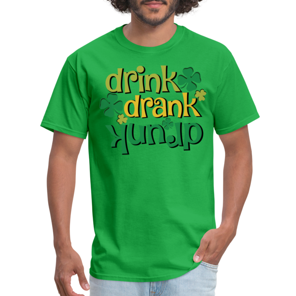 Drink Drank Drunk T-Shirt (St Patrick's) - bright green