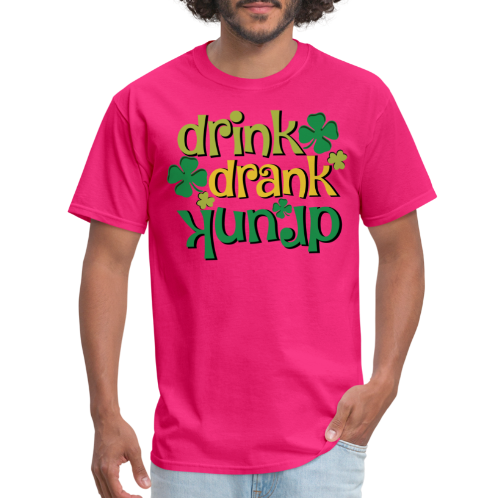Drink Drank Drunk T-Shirt (St Patrick's) - fuchsia