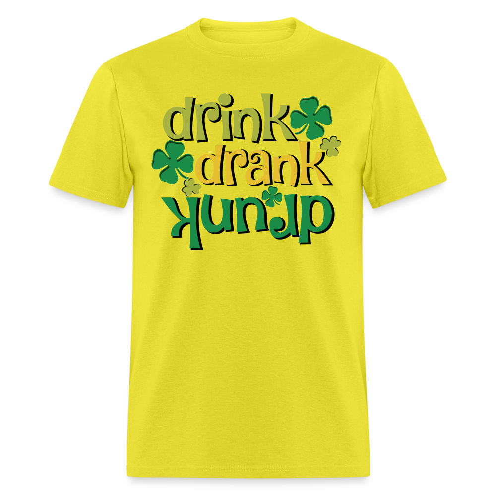 Drink Drank Drunk T-Shirt (St Patrick's) - yellow