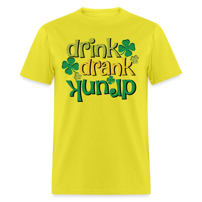 Drink Drank Drunk T-Shirt (St Patrick's) - yellow