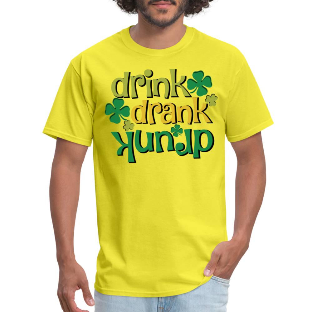 Drink Drank Drunk T-Shirt (St Patrick's) - yellow