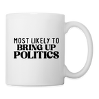 Most Likely To Bring Up Politics Coffee Mug