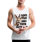 I Love You And Your Sexy Ass Men’s Premium Tank Top (Donkey)