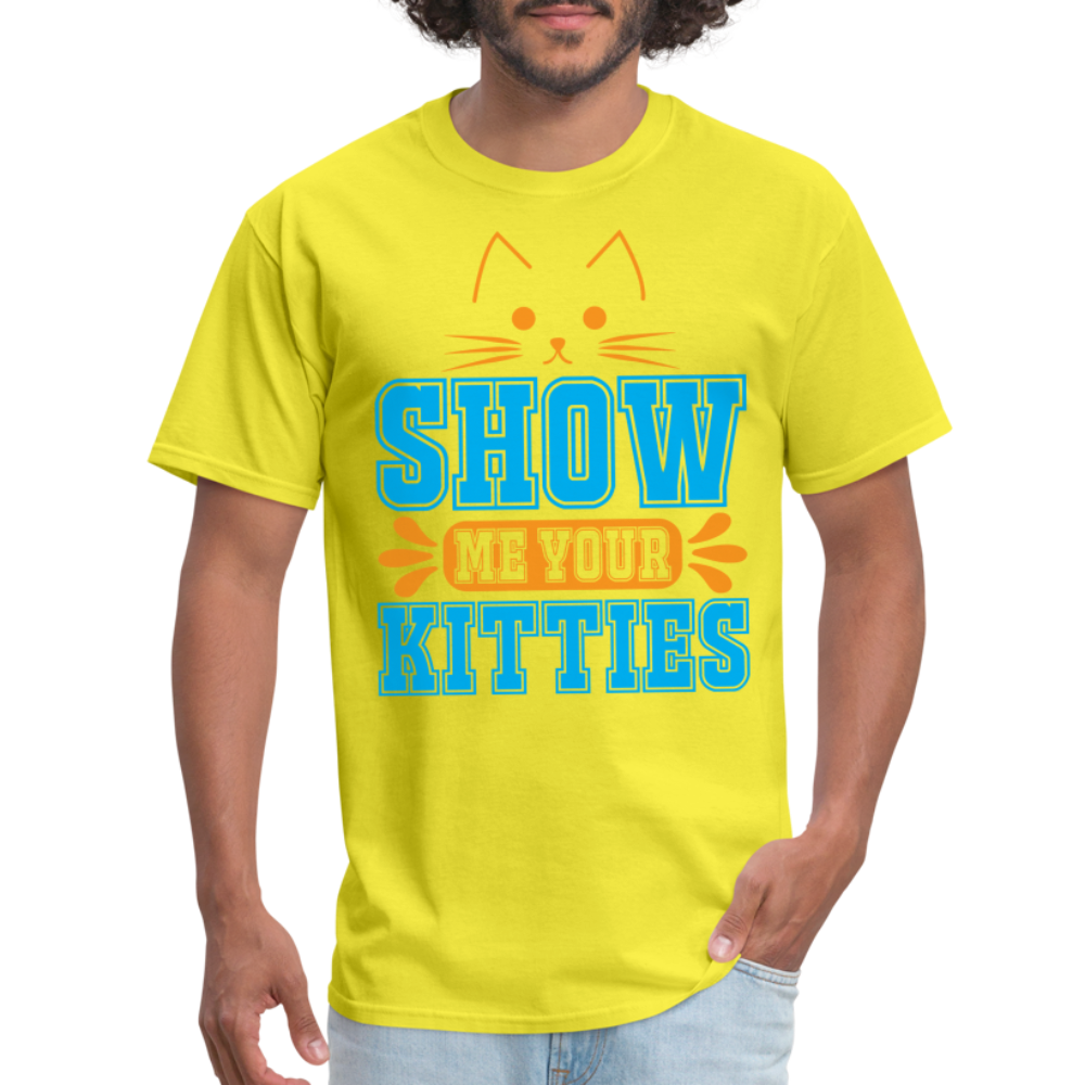 Show Me Your Kitties T-Shirt - yellow