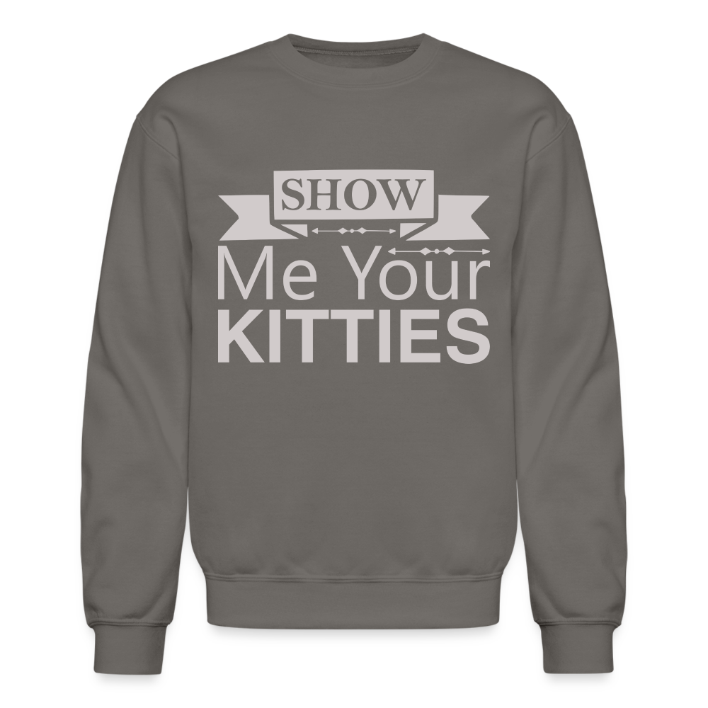 Show Me Your Kitties Sweatshirt - asphalt gray
