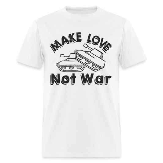 Make Love Not War T-Shirt - white