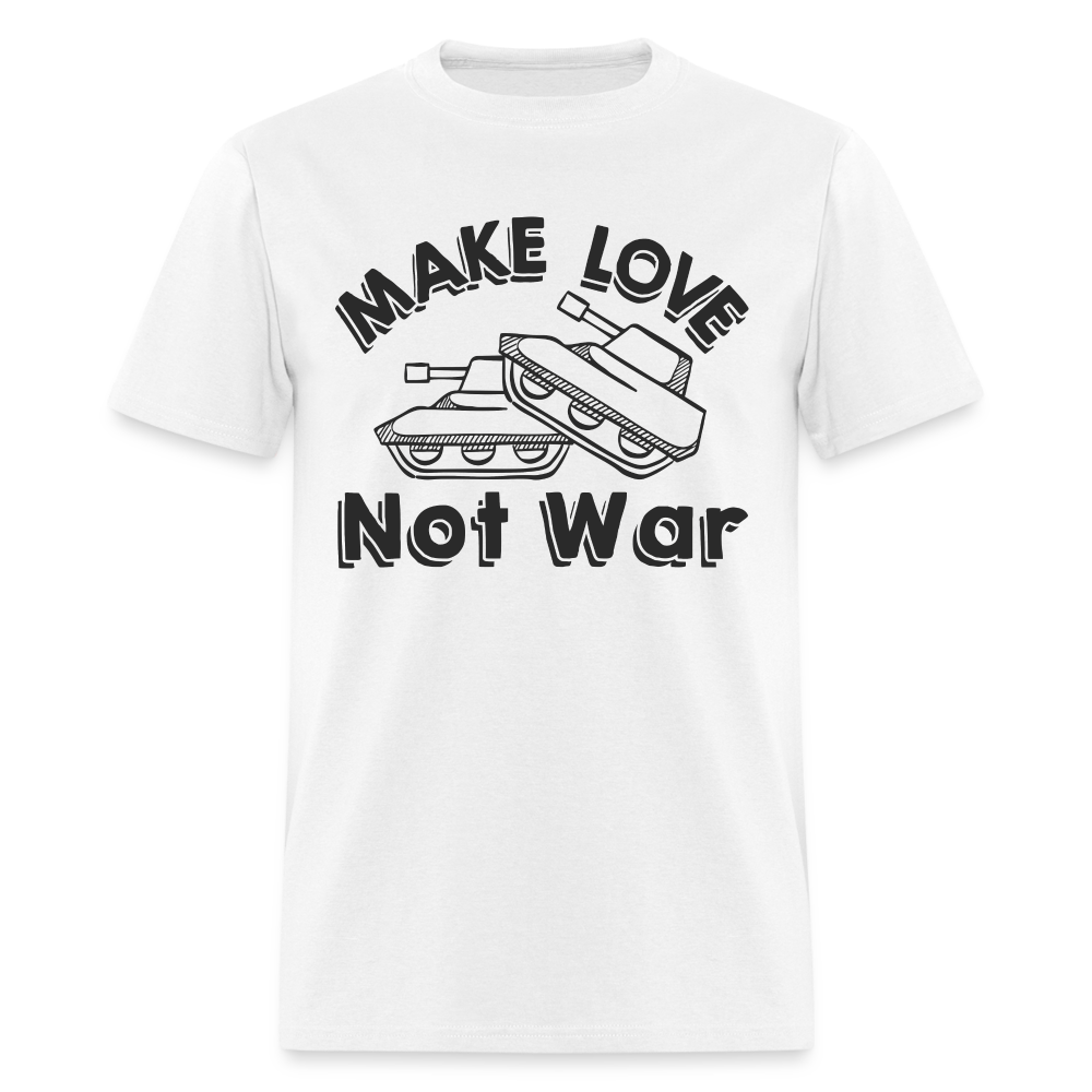 Make Love Not War T-Shirt - white