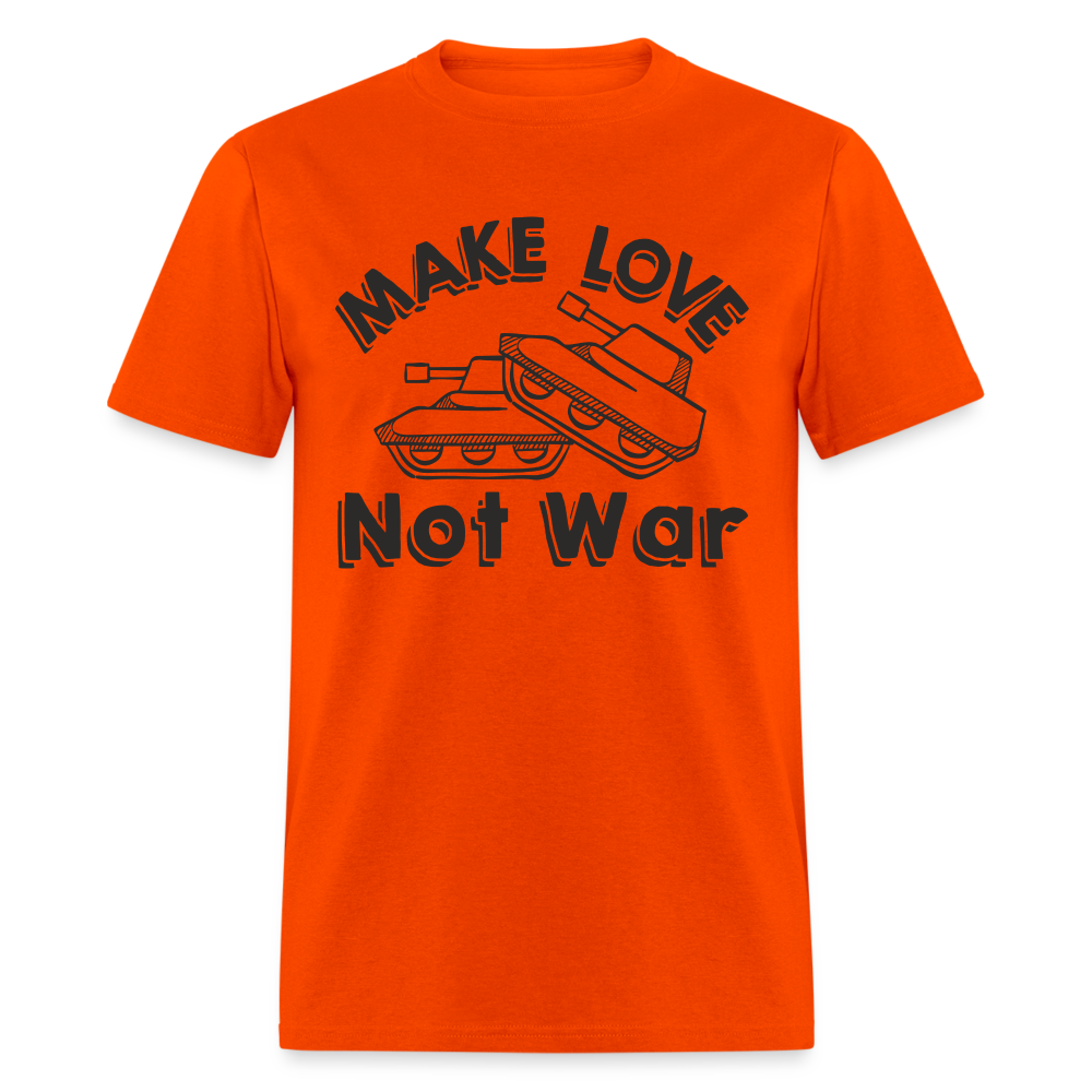 Make Love Not War T-Shirt - orange
