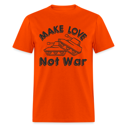 Make Love Not War T-Shirt - orange