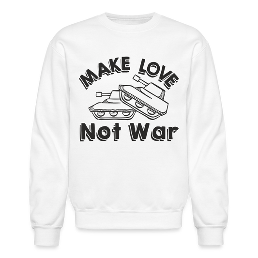 Make Love Not War Sweatshirt - white