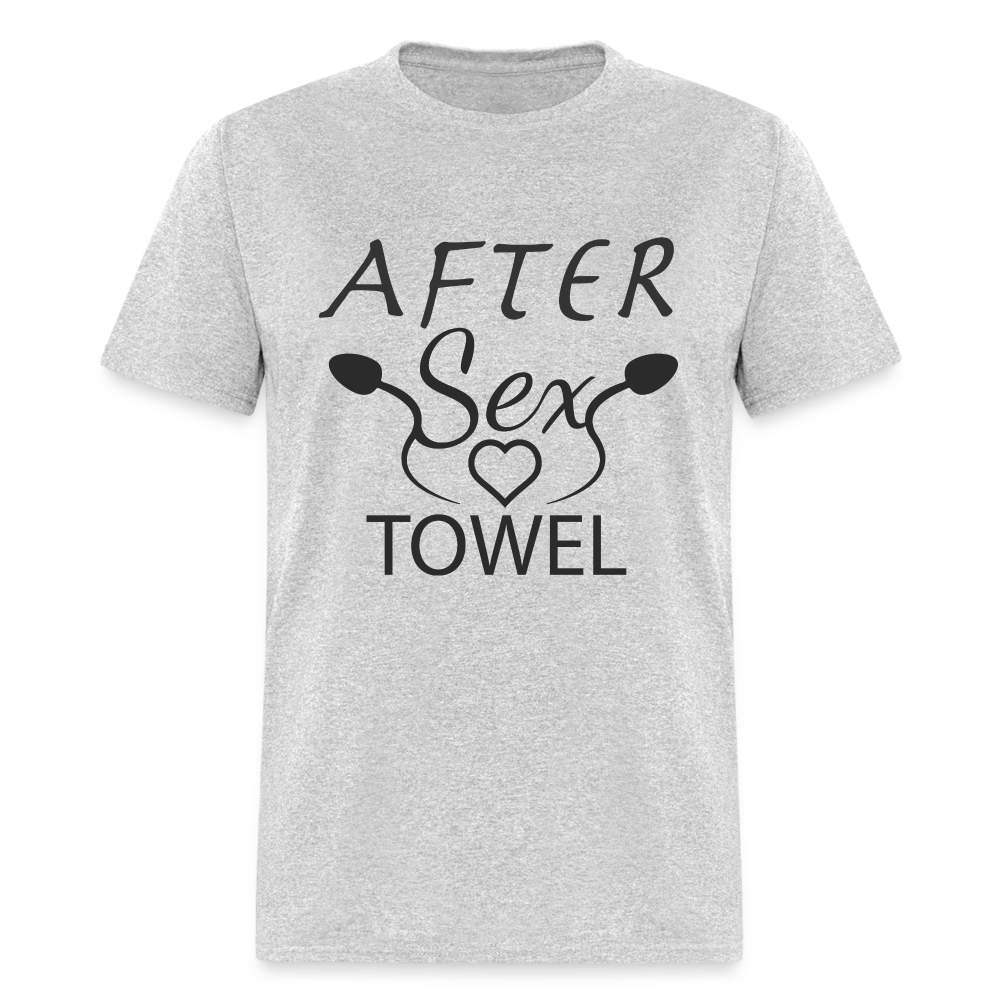 After Sex Towel T-Shirt - heather gray