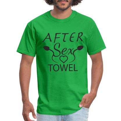 After Sex Towel T-Shirt - bright green