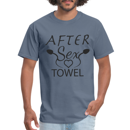 After Sex Towel T-Shirt - denim