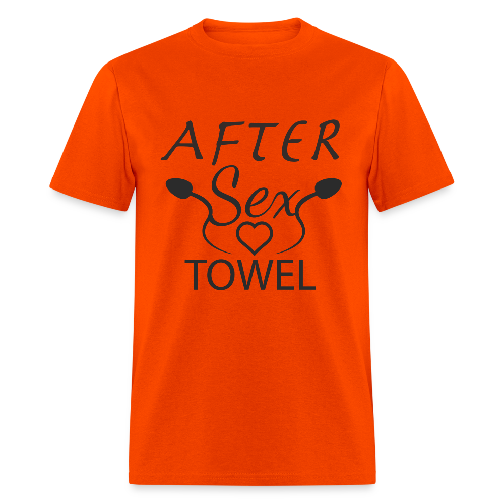 After Sex Towel T-Shirt - orange