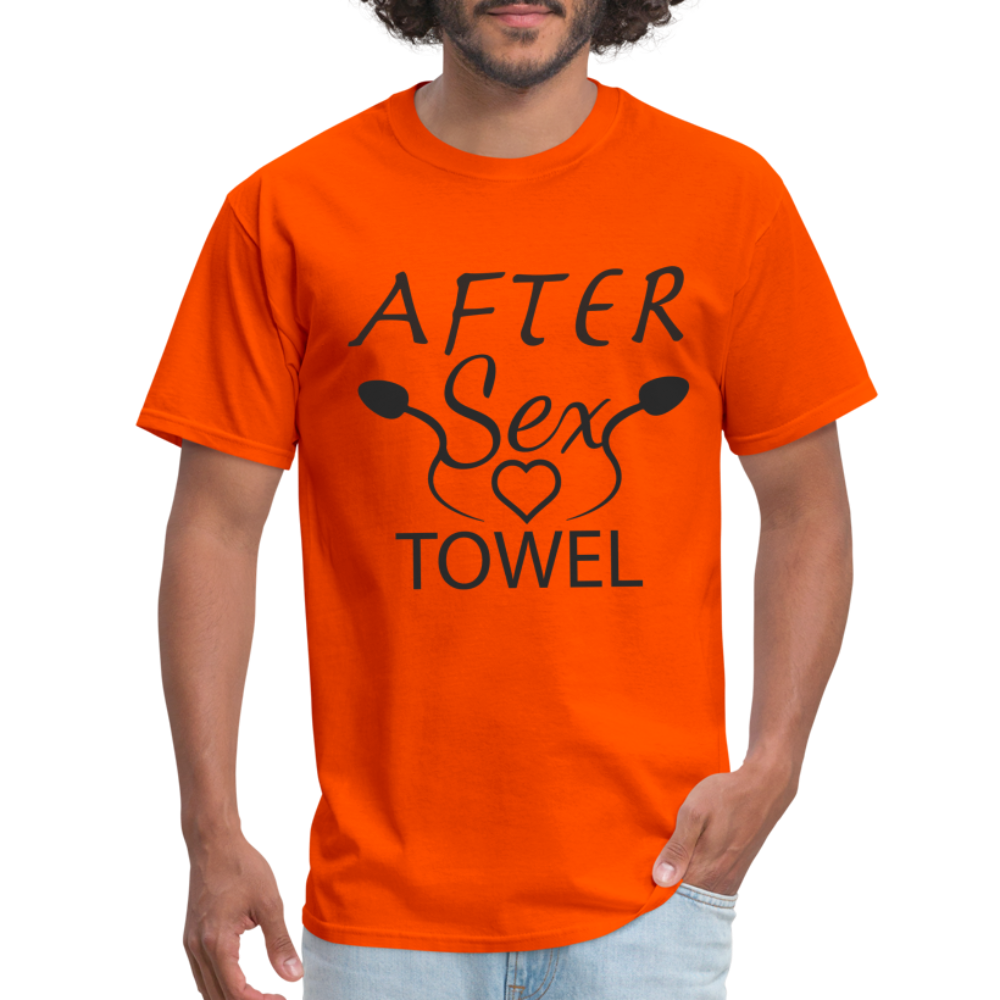 After Sex Towel T-Shirt - orange