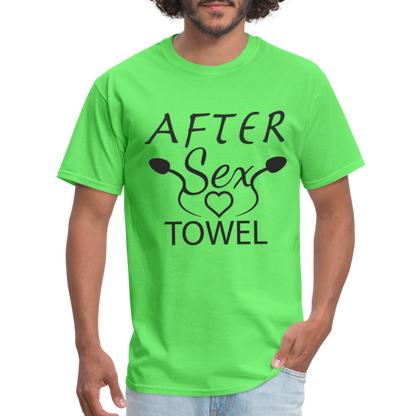 After Sex Towel T-Shirt - kiwi