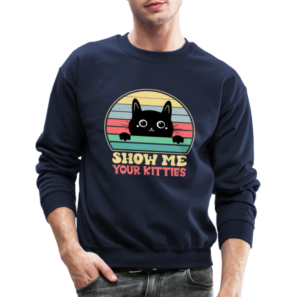 Show Me Your Kitties Sweatshirt - navy