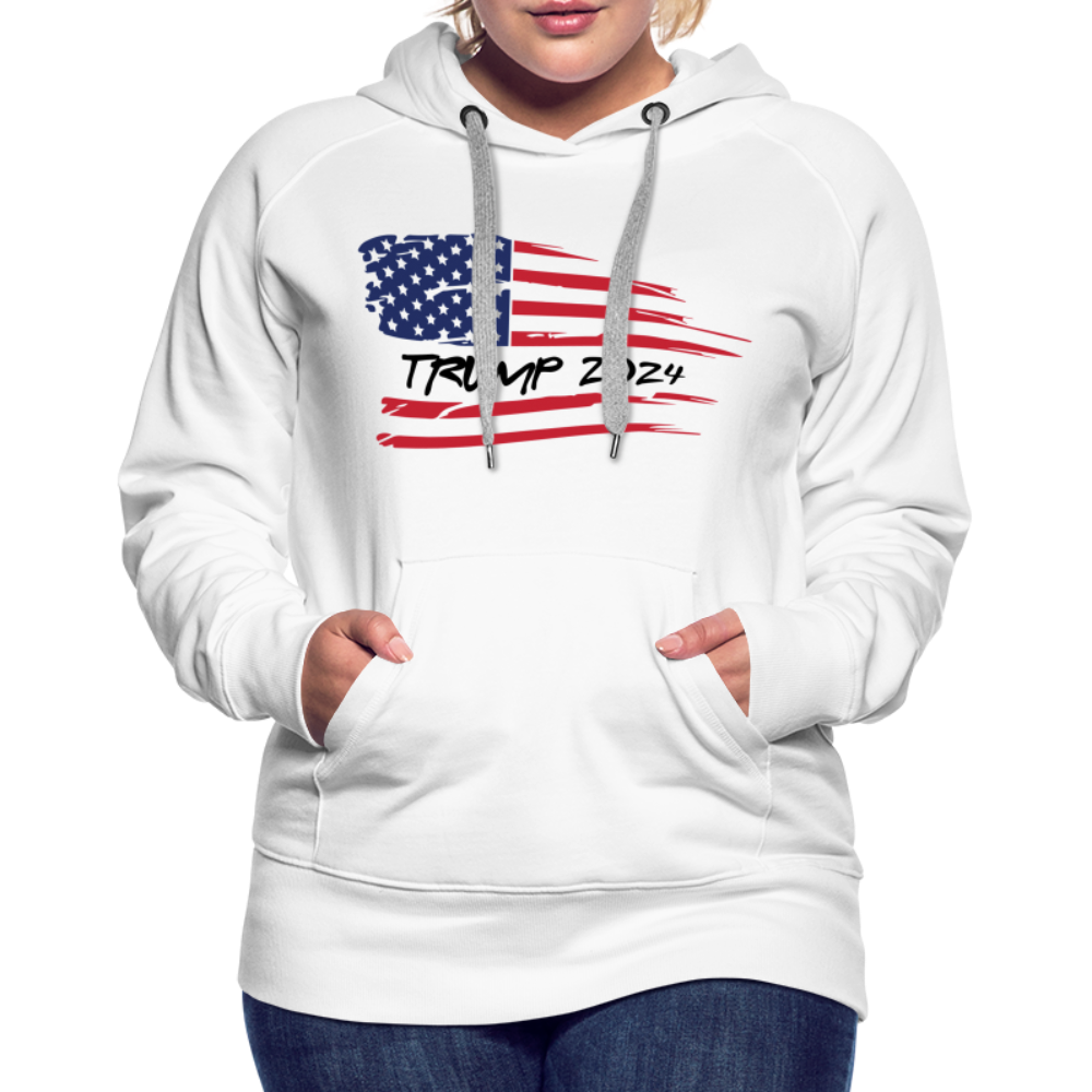 Trump 2024 Women’s Premium Hoodie - white