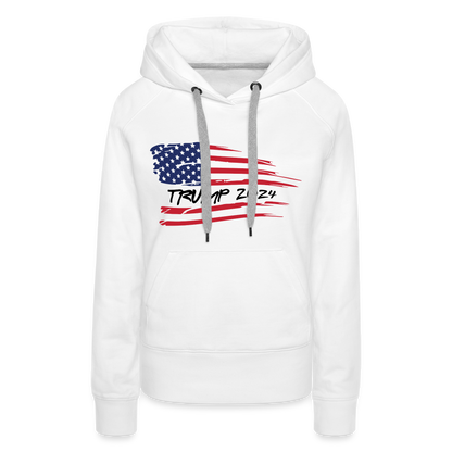 Trump 2024 Women’s Premium Hoodie - white