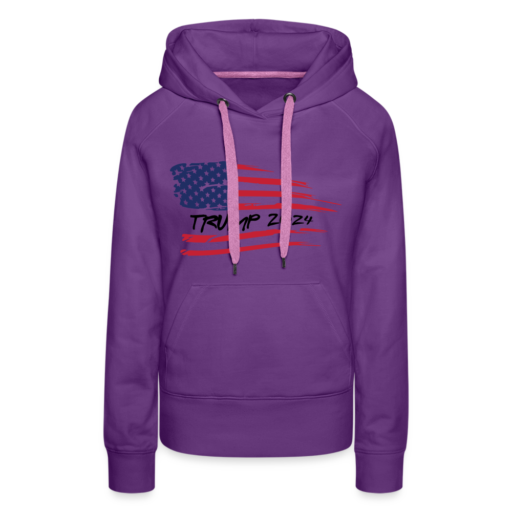 Trump 2024 Women’s Premium Hoodie - purple 