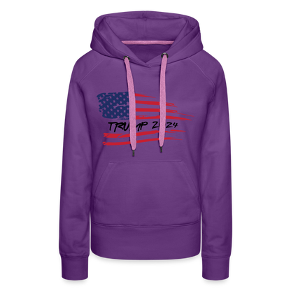 Trump 2024 Women’s Premium Hoodie - purple 