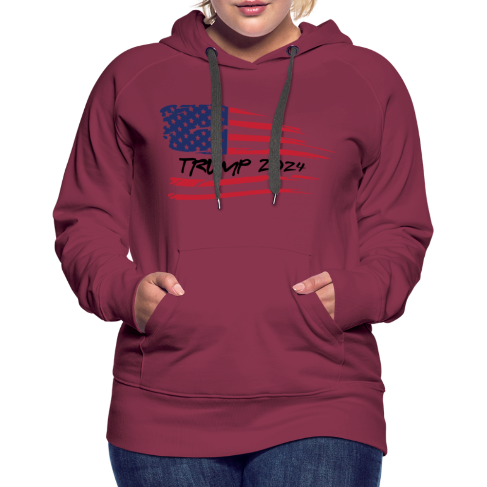 Trump 2024 Women’s Premium Hoodie - burgundy