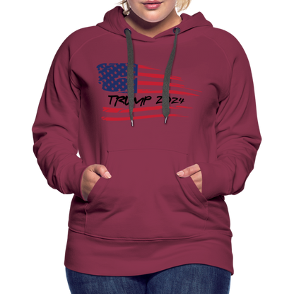 Trump 2024 Women’s Premium Hoodie - burgundy