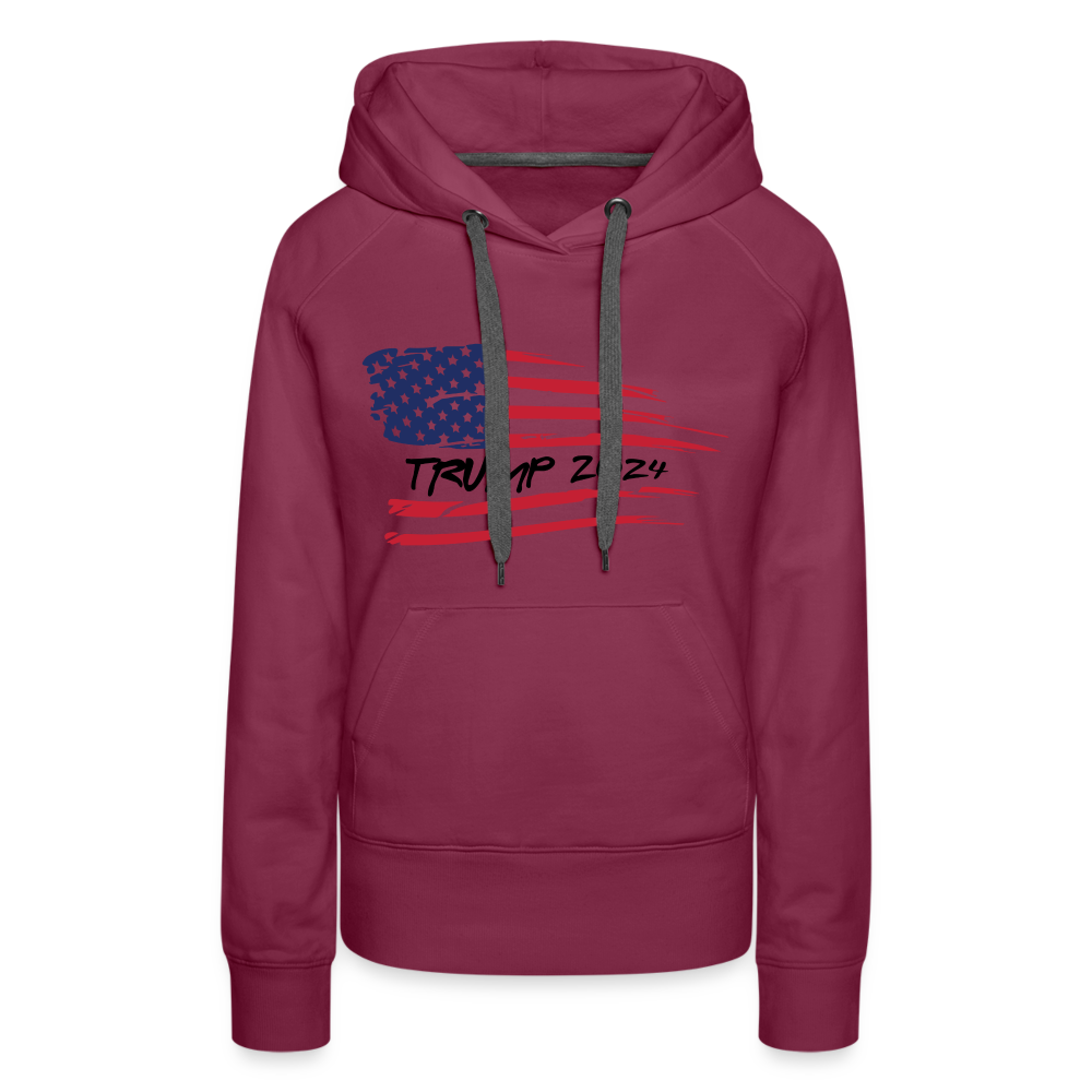 Trump 2024 Women’s Premium Hoodie - burgundy