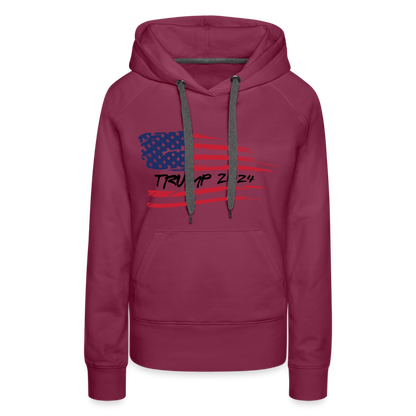 Trump 2024 Women’s Premium Hoodie - burgundy