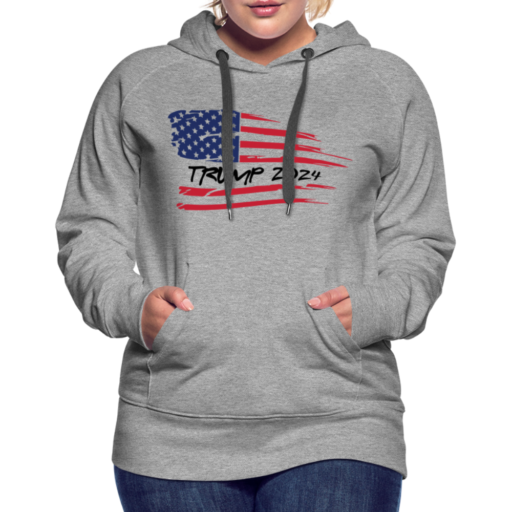 Trump 2024 Women’s Premium Hoodie - heather grey